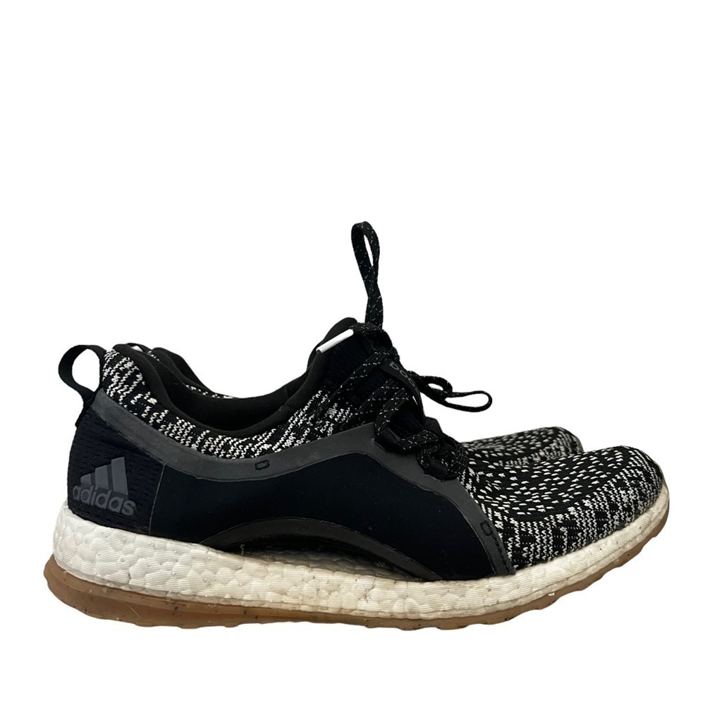 Adidas Black & White Pureboost X ATR Running Sneakers 7.5 - Picture 2 of 7